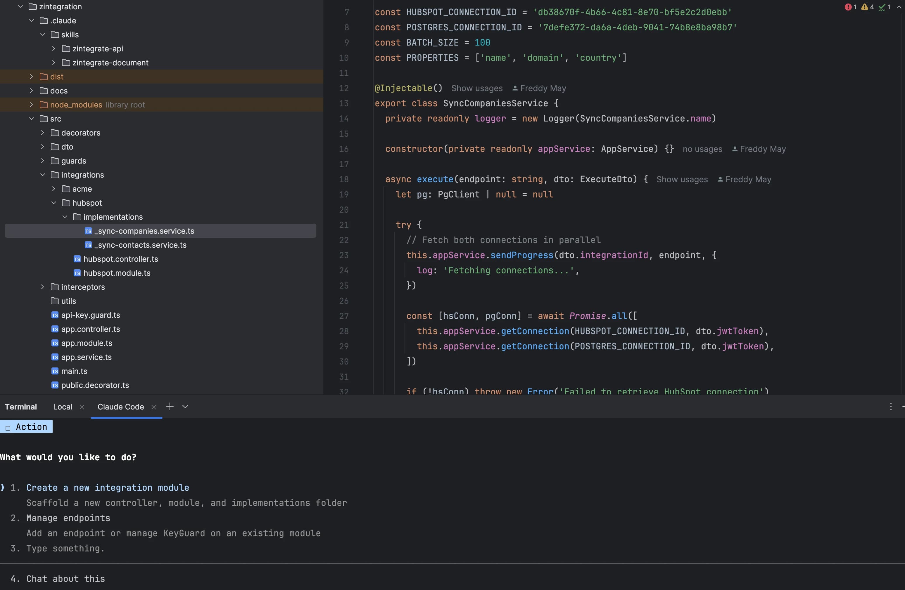 ZIntegrate API Framework